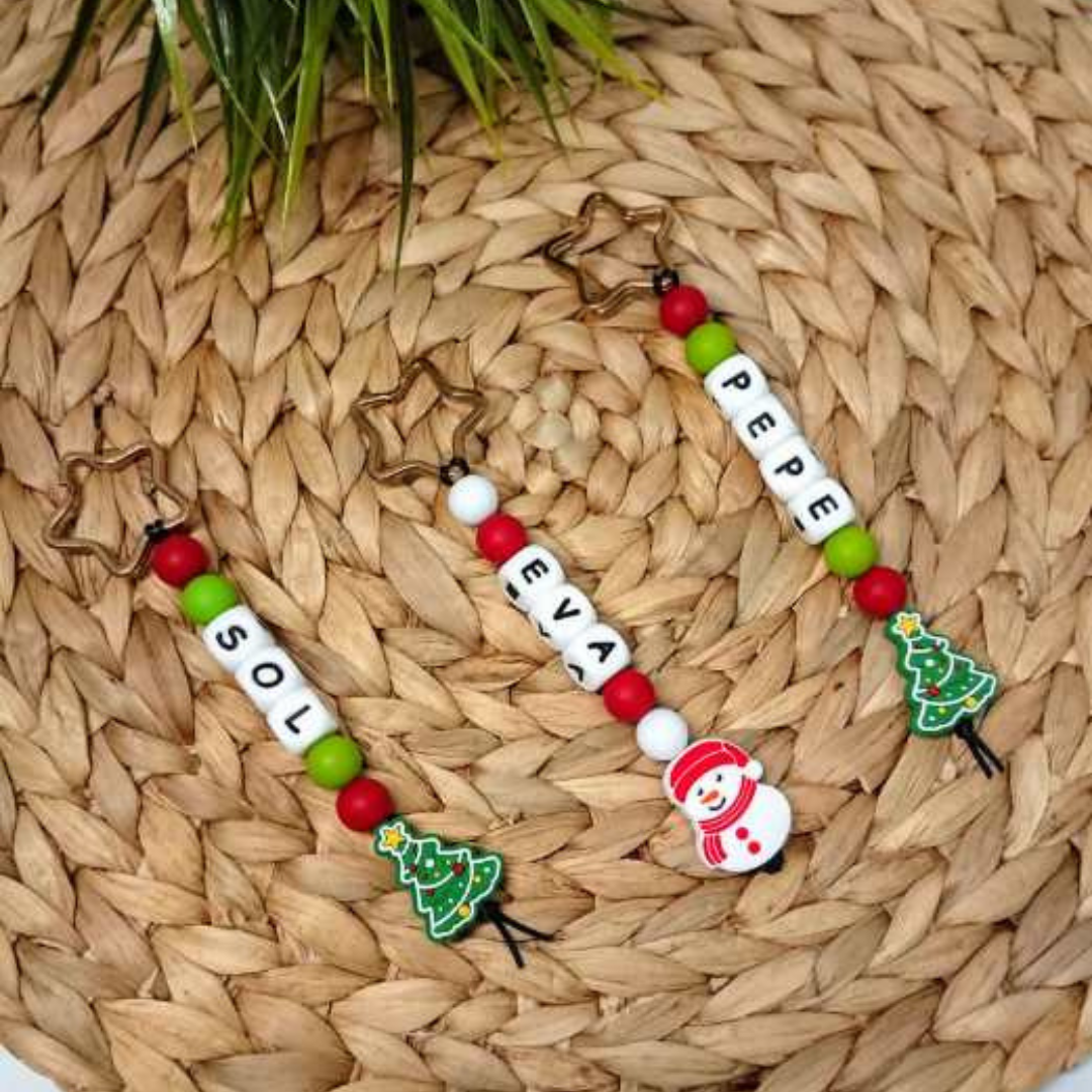 Llavero navideño personalizado