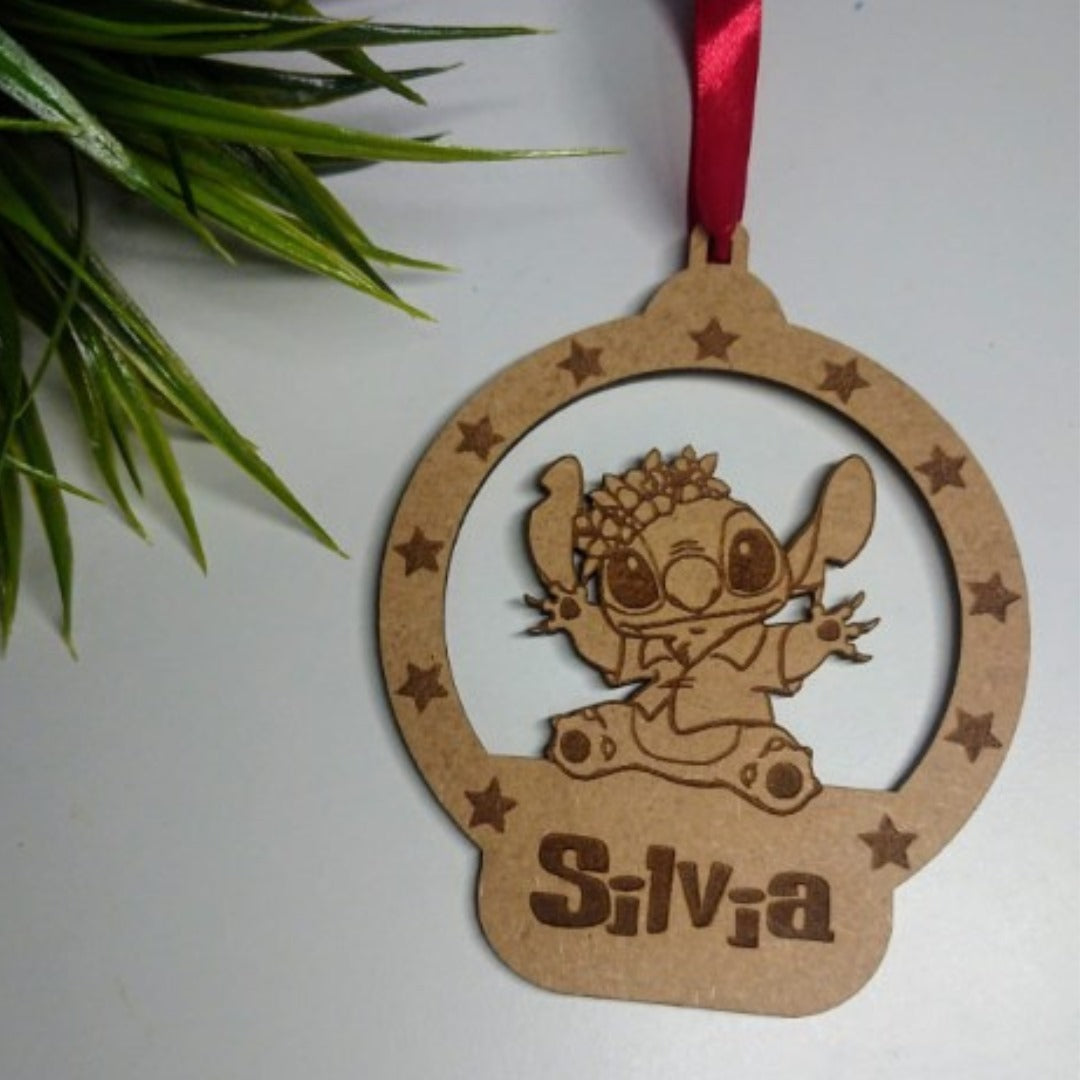 Adorno madera Stitch
