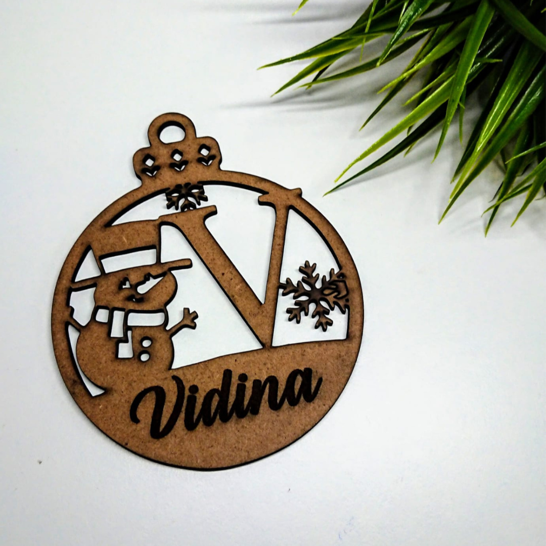 Bola navidad muñeco de nieve