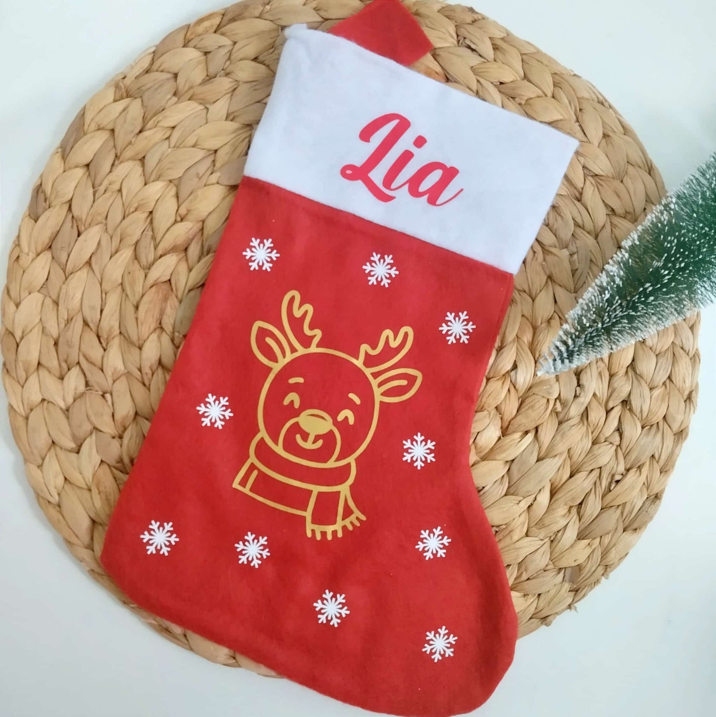 Bota navideña personalizada