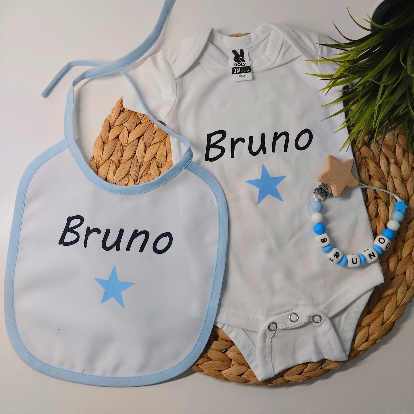 conjunto bebé estrella personalizado