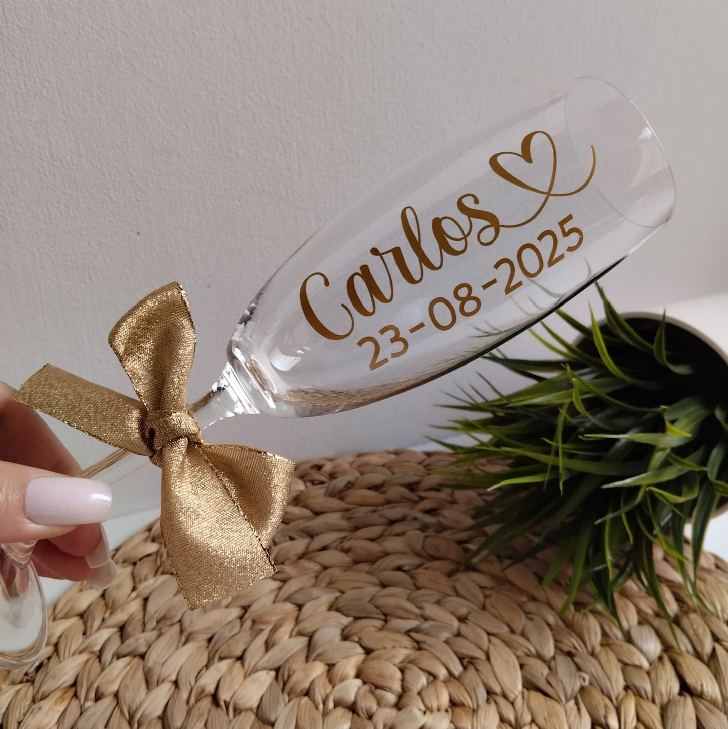 Pack 2 copas personalizadas novios