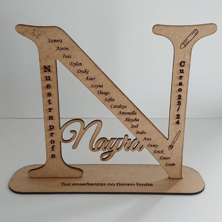 Letra madera profes