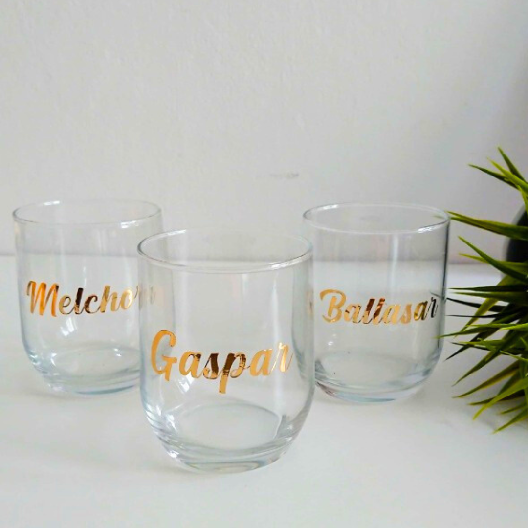 Pack 3 vasos Reyes Magos