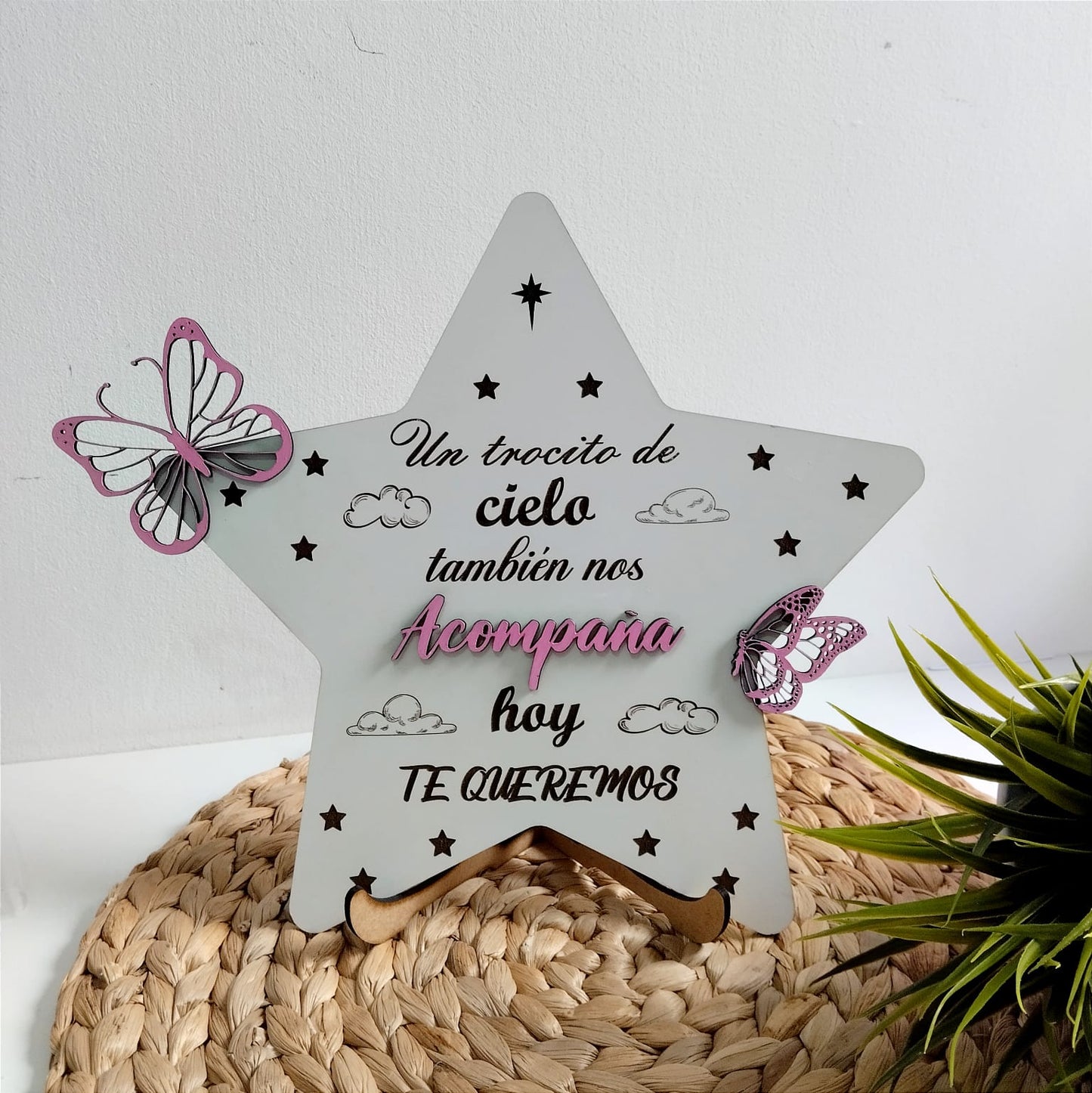 Placa recuerdo estrella