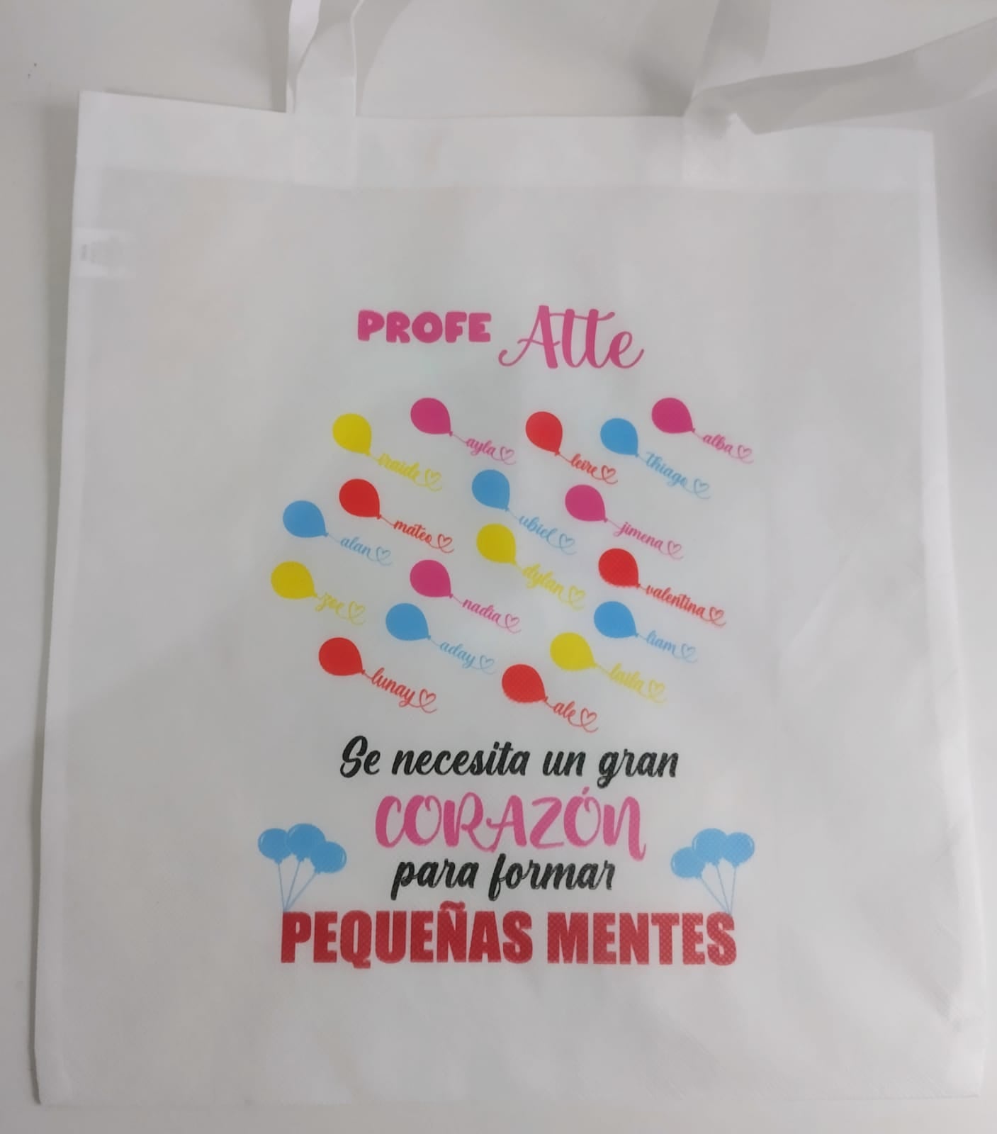 Tote bag profesora