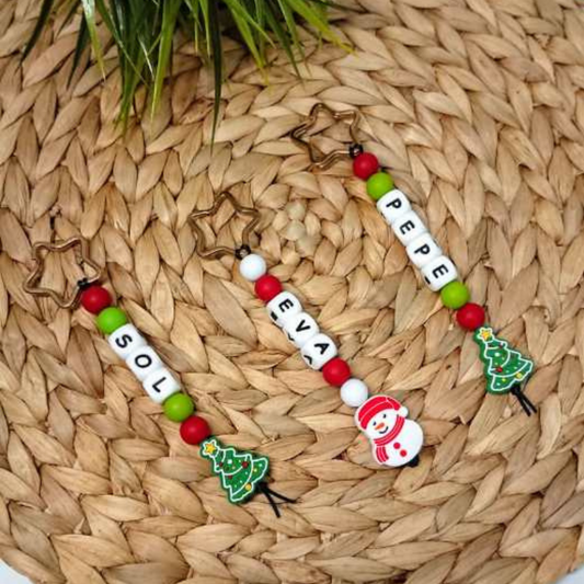 Llavero navideño personalizado