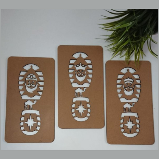 Pack plantillas huellas reyes magos