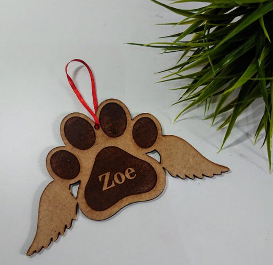 Adorno huella recuerdo mascota