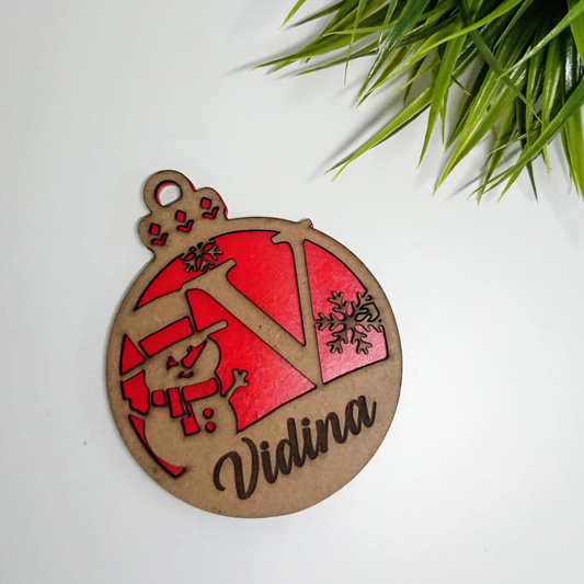 Adorno navideño muñeco de nieve