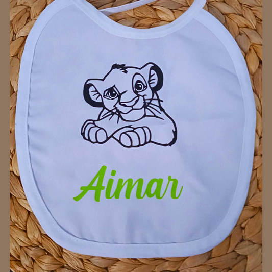 Babero personalizado Simba