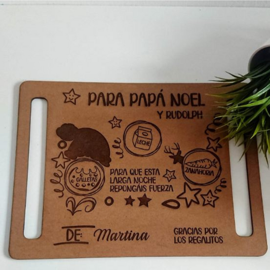 Bandeja personalizada Papá Noel