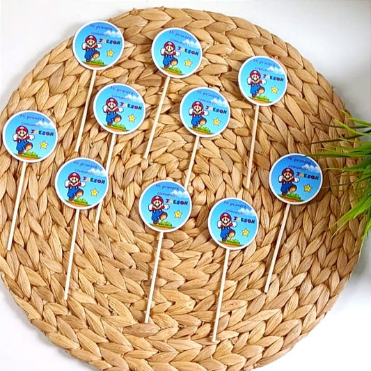 10 cake toppers personalizados