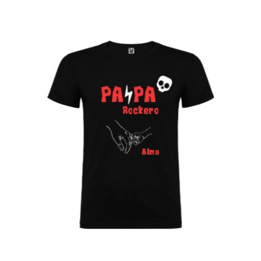 Camiseta papá rockero