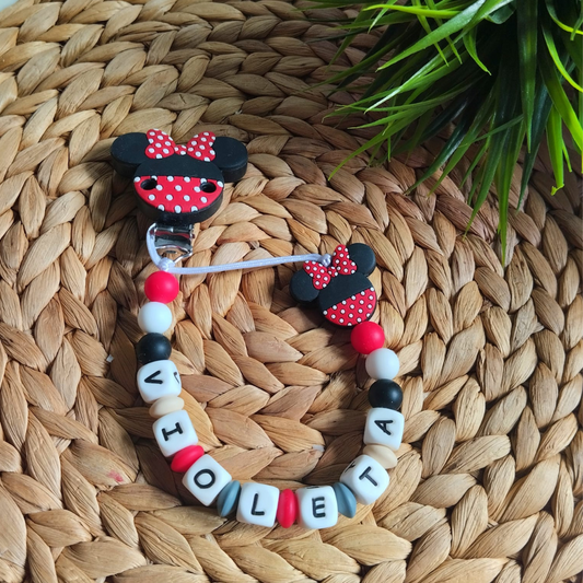 Chupetero silicona con nombre