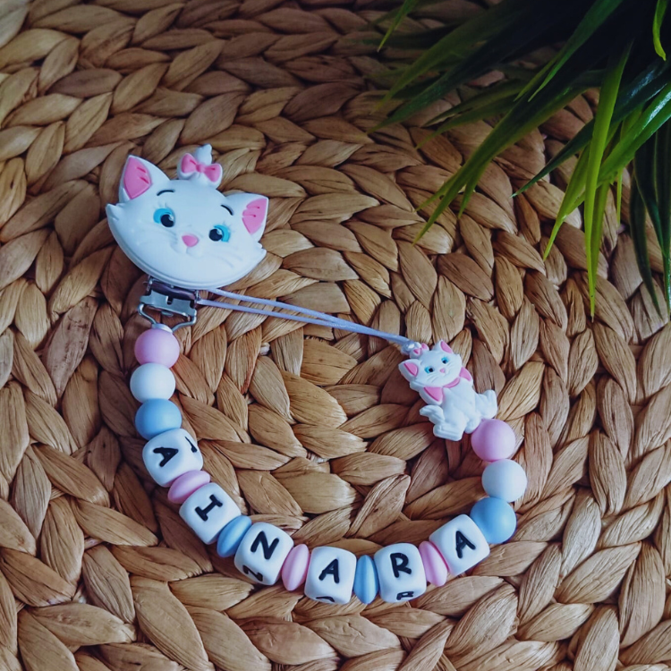 Chupetero silicona Gatita