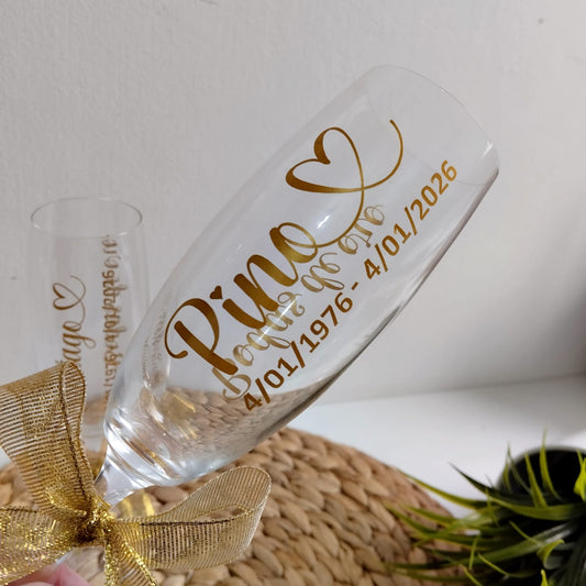 Pack 2 copas personalizadas Bodas de oro