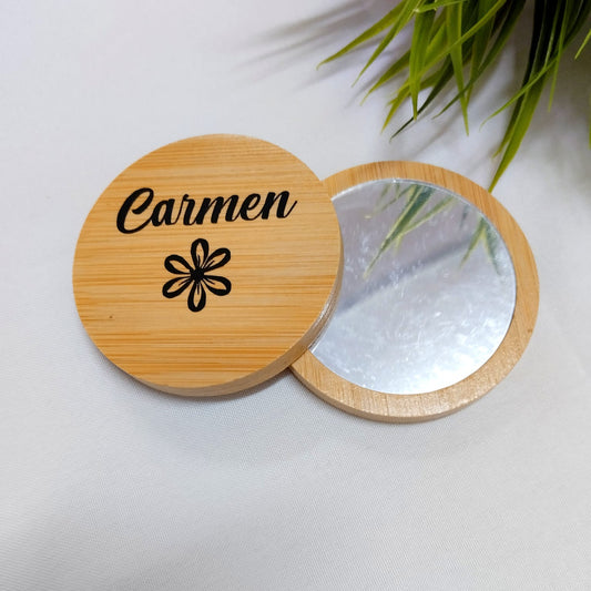 Espejo de madera personalizado