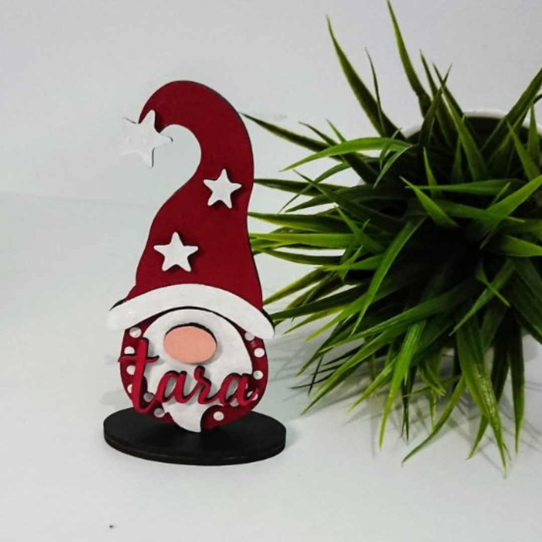 Gnomo navideño personalizado