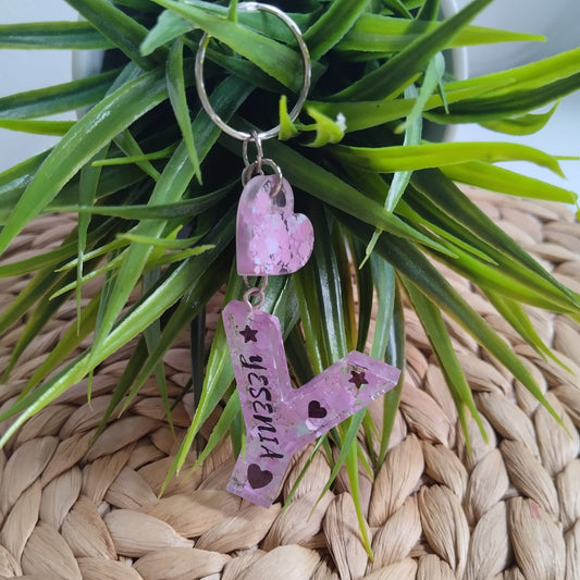 Llavero  malva personalizado