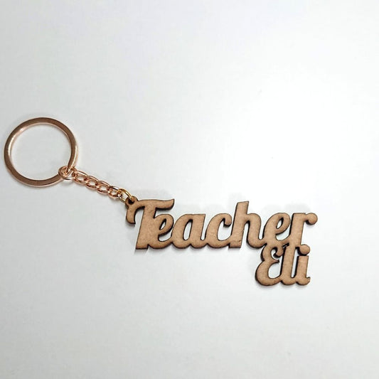 Llavero personalizado madera