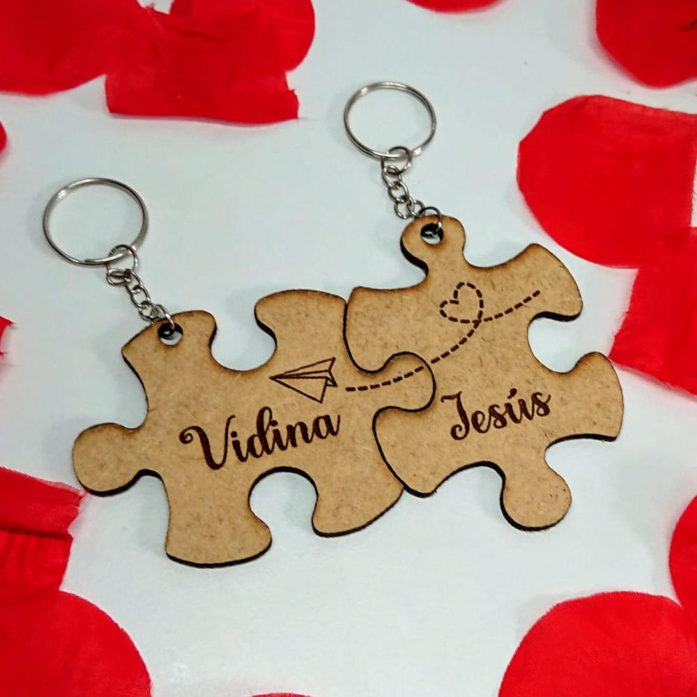 Llavero puzzle personalizado