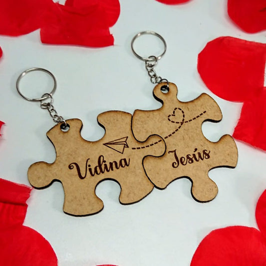 Llavero puzzle personalizado