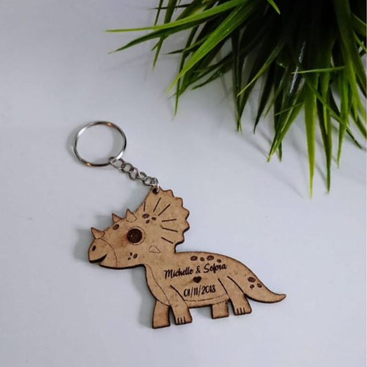 Llavero personalizado dinosaurio