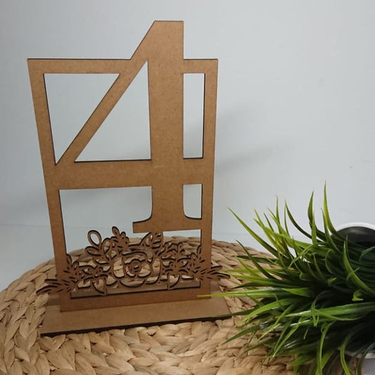 Marcador de mesa madera (Pack 5 und)