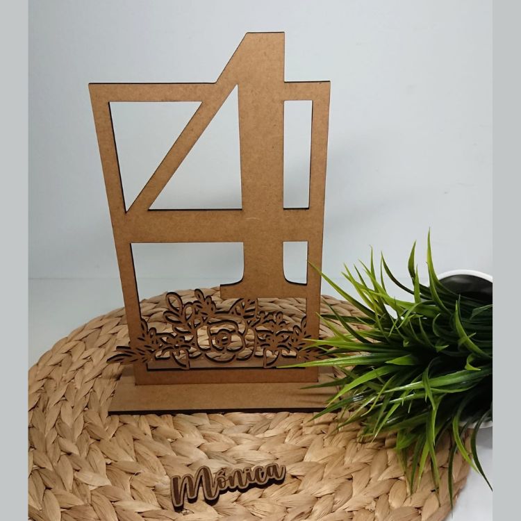 Marcador de mesa madera (Pack 5 und)