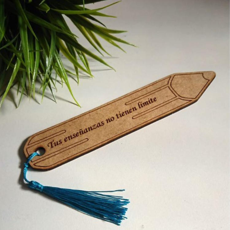 Marcapáginas lápiz personalizado
