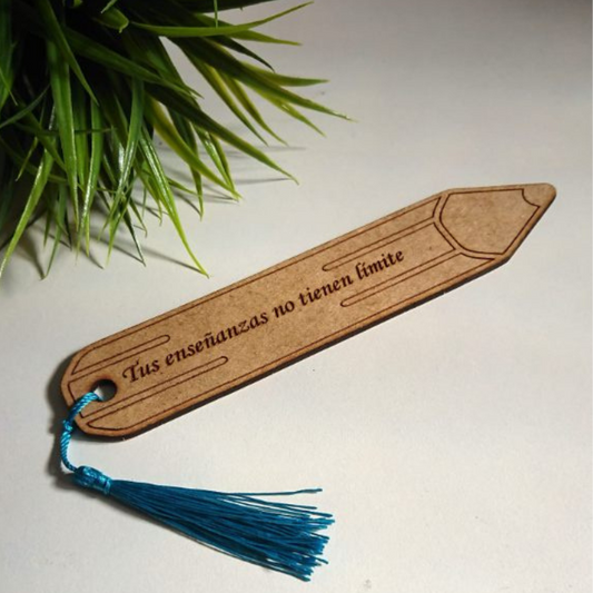 Marcapáginas lápiz personalizado