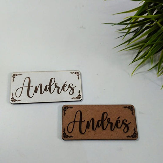 Marcasitios rectangular personalizado