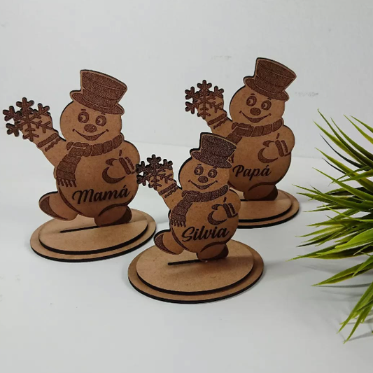 decoración navideña maderas