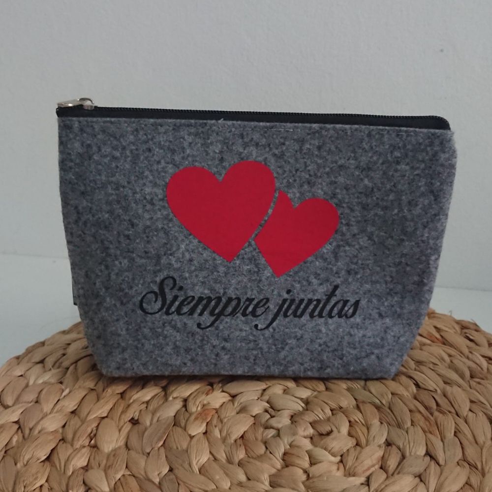 Neceser fieltro Corazón