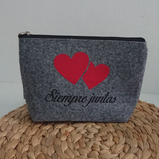 Neceser fieltro Corazón
