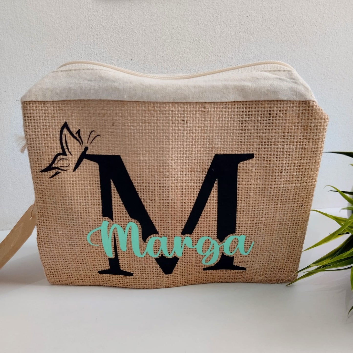 Neceser de rafia personalizado