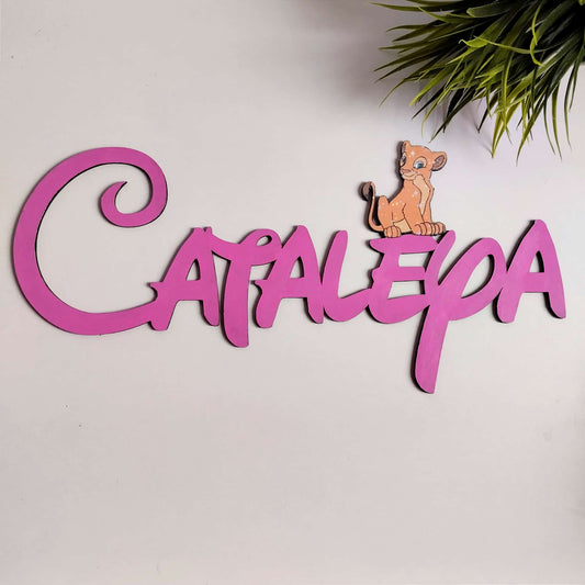 Nombre de madera infantil