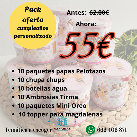 Pack oferta chuches personalizadas