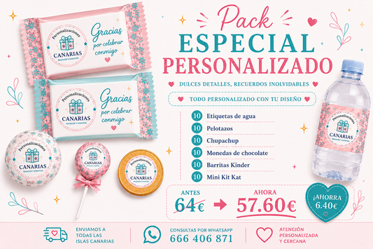 Pack Especial chuches personalizadas