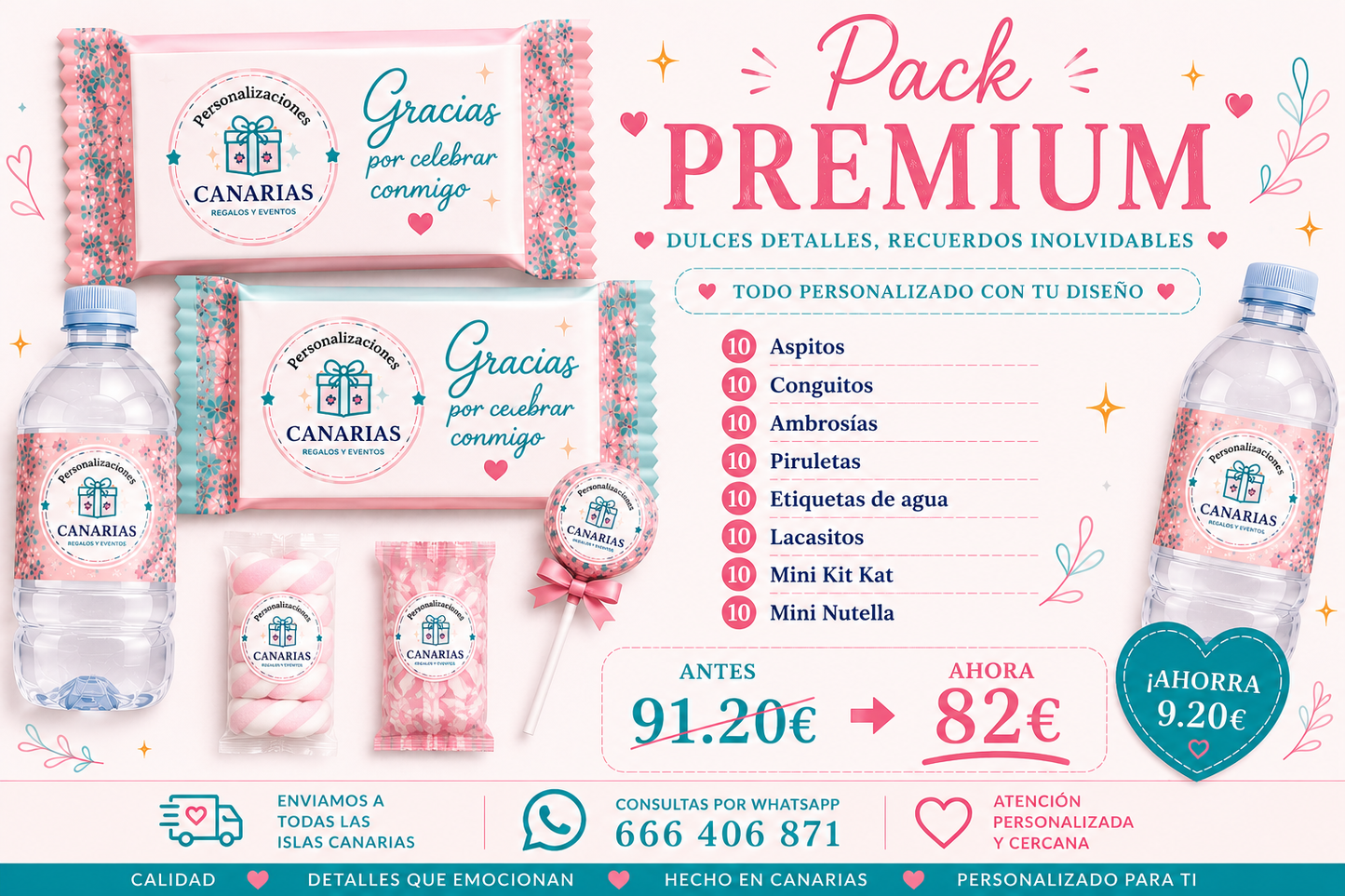 Pack Premium chuches personalizadas