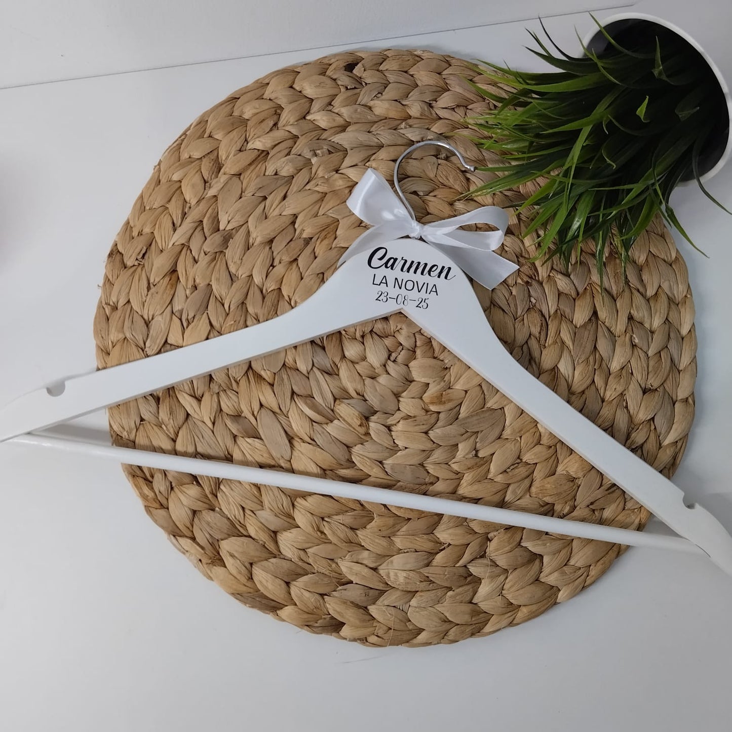 Percha personalizada novia