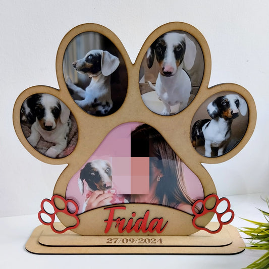 Placa de madera personalizada mascota