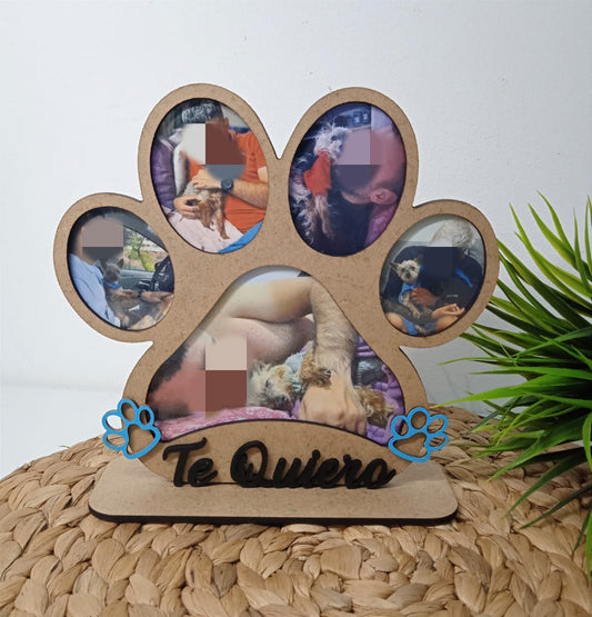 Placa de madera personalizada mascota