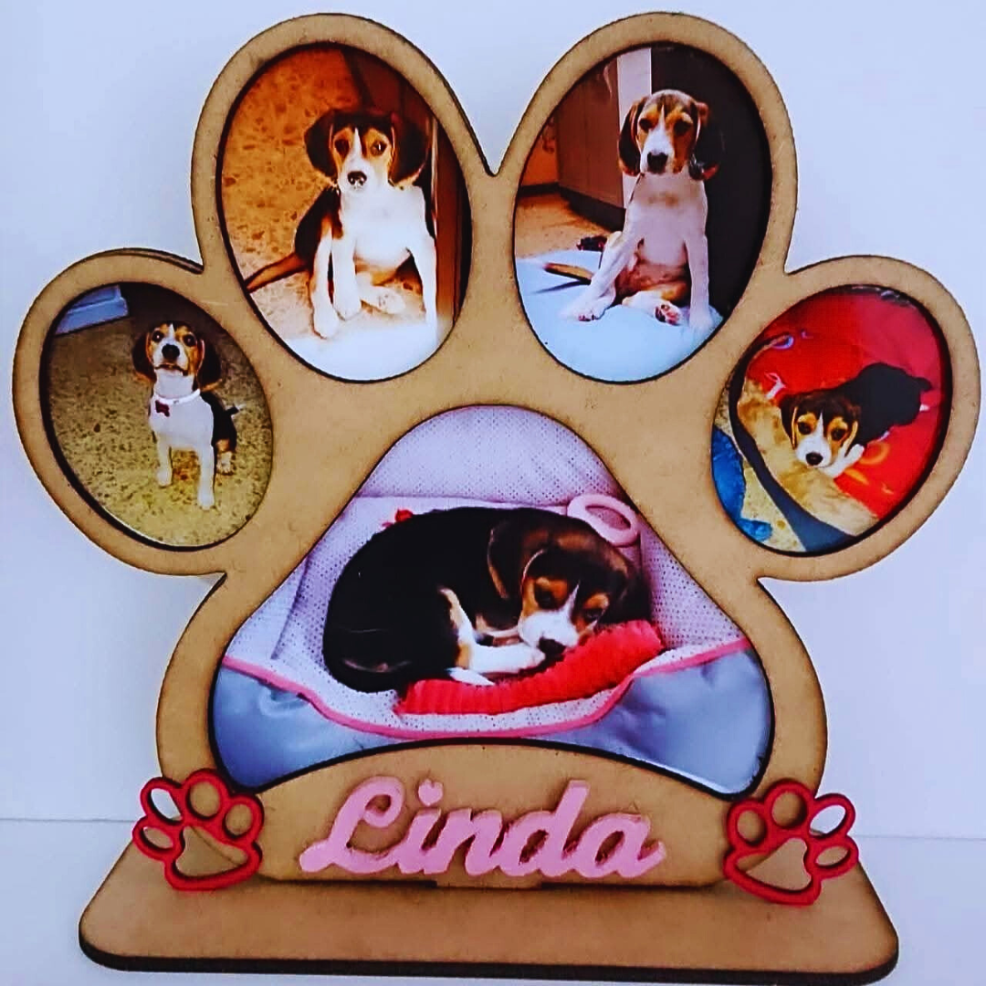 Placa de madera personalizada mascota