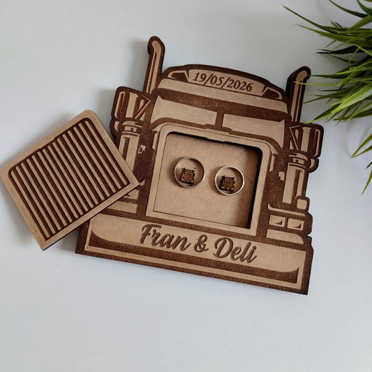 Porta alianzas camión personalizado