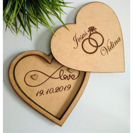 Porta alianzas madera boda