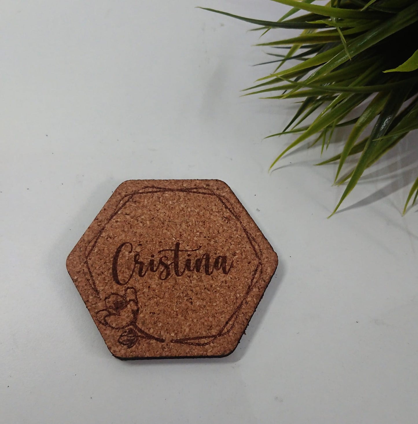 Posavasos de corcho personalizado