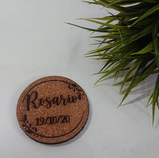 Posavasos de corcho personalizado