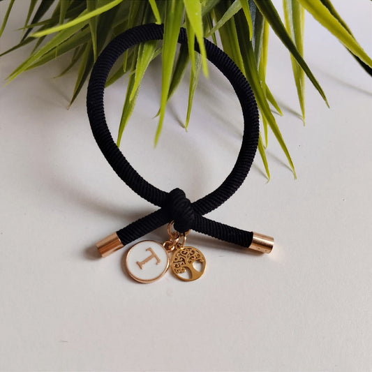 Pulsera elástica personalizada NEGRO